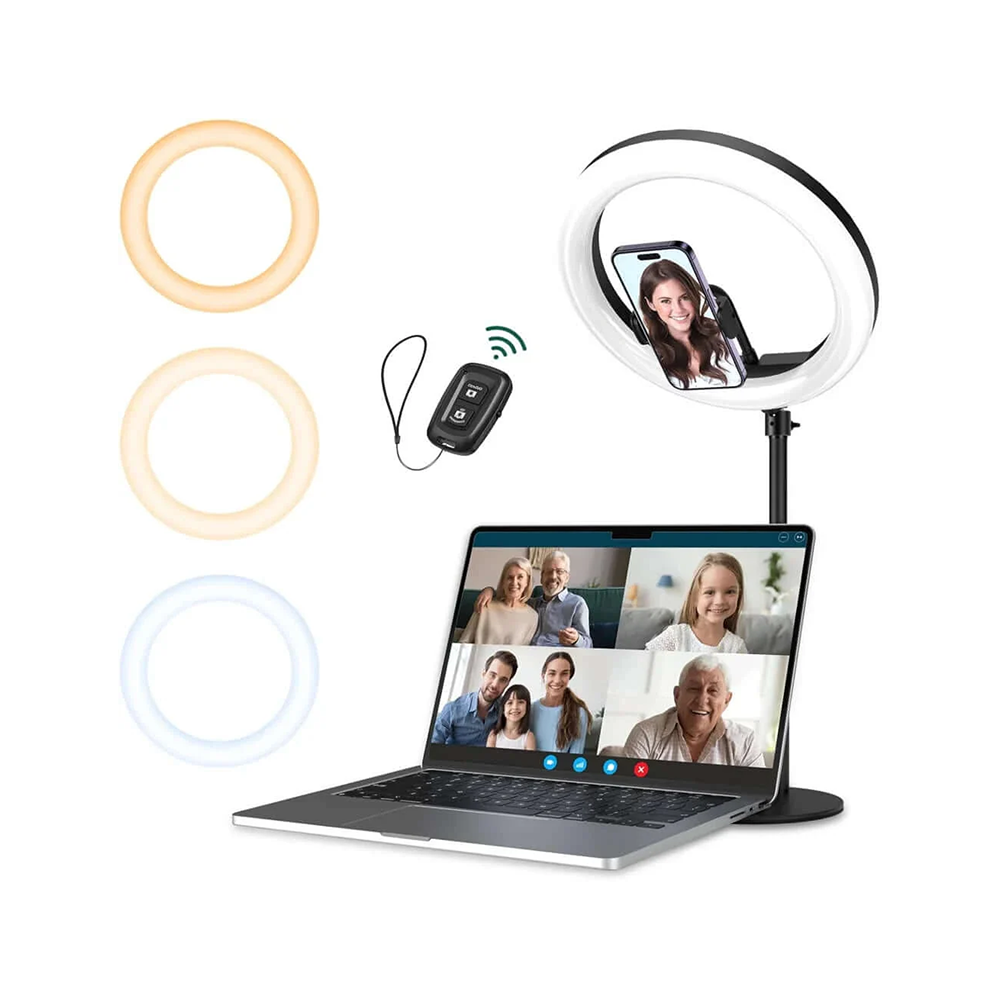 10 Zoll Selfie Ring Licht | Desktop LED Kreis Licht für Laptop