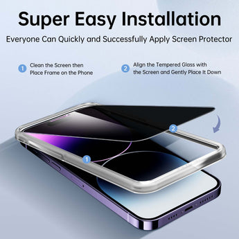  Privacy Screen Protector for iPhone 14 Pro / 14 Pro Max 2-pack