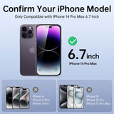  Privacy Screen Protector for iPhone 14 Pro / 14 Pro Max 2-pack